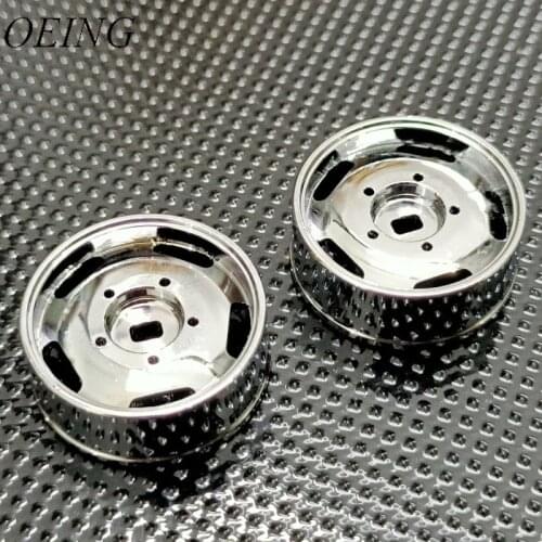 Wltoys High-precision Mosquito Car Metal Wheels Hub MINI-Q HGD1 DRZ MINI-D Upgraded Electroplated Bright Flat Tires Rc Car Parts