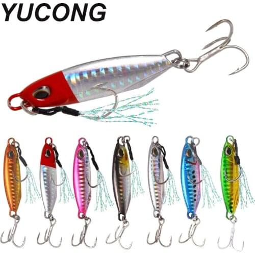 YUCONG 9PCS Drager Metal Sequins 16g-32g Shore Casting Jig Spoon Bass Fishing Lures Jigging Spinnerbait Sea Lures Pesca Isca