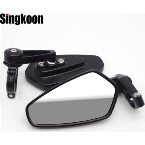 22mm Universal Motorcycle Mirror Handlebar Ends Rearview Side Mirrors Retro FOR suzuki hayabusa gsx1300r gsr 750 yamaha r1 r3