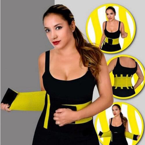 1Pc Women Useful Mesh Waist Training Power Belt Sport Gym Fitness Corset Body Slimming Belts