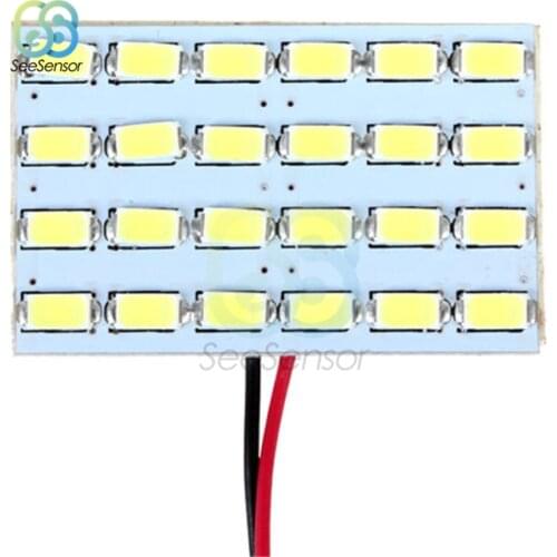 12V 3W 24 Led Board Car Interior Dome Reading Lamp Light Super Bright Energy Saving Lamp Board Module 5730