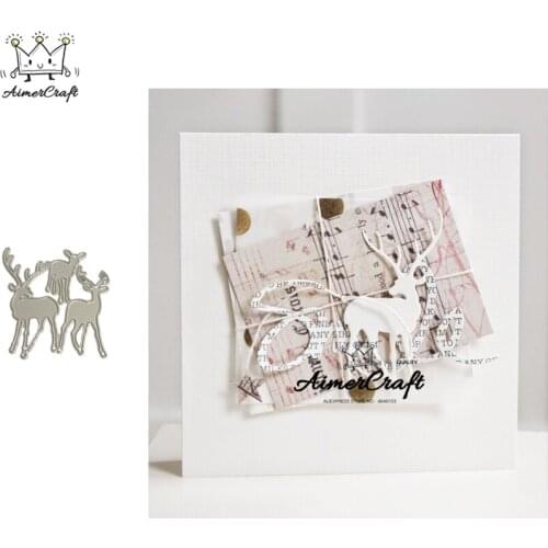 3PCS/Lot Deer Animal Metal Cutting Dies Scrapbooking Stencil For DIY Paper Card Decorative Embossing Die Cut Craft Dies New 2019