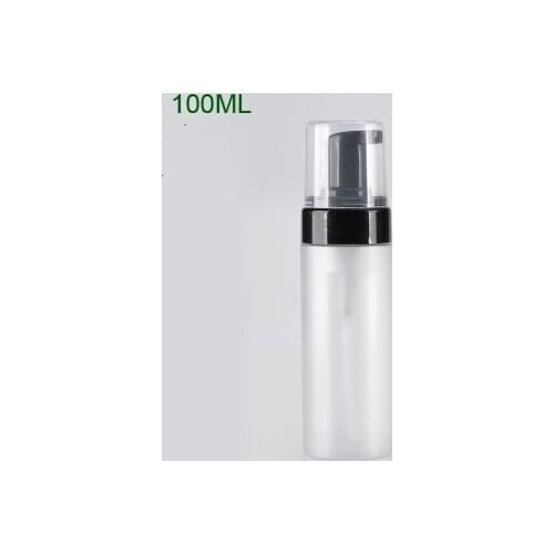 300pcs 100ml 150ml Empty cosmetic facial Cleanser wash cream Plastic Frosted pet liquid soap Foam bottle foamer pump Container