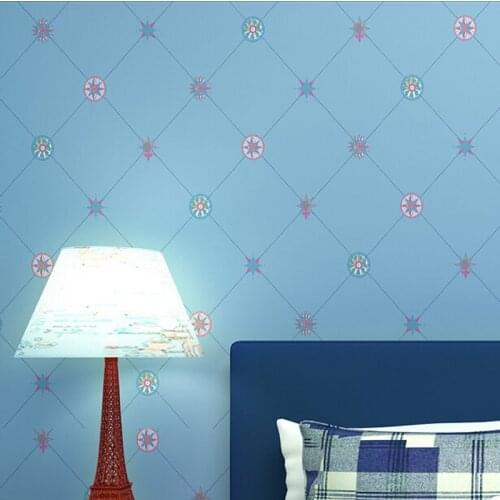 Beibehang papel parede 3D Grid Pattern Non-woven Home Decor Wallpaper Lovely Wallpaper Ecofriendly Papel de Parede Mural Wall D