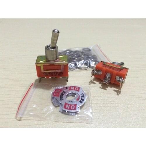 5/10pcs 3 Pin ON-OFF-ON Toggle Switch 15A/250VAC Rocker Switch