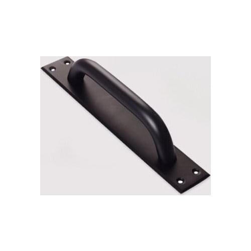 Modern European Space aluminum door handle black wooden fire door handle sliding door bathroom handrails B869 channel