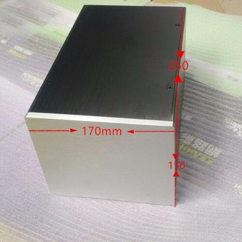 170*150*258MM All-aluminum Power Amplifier Chassis Power Supply Case DIY 1715A Audio Shell Small Multi-purpose Blank Box
