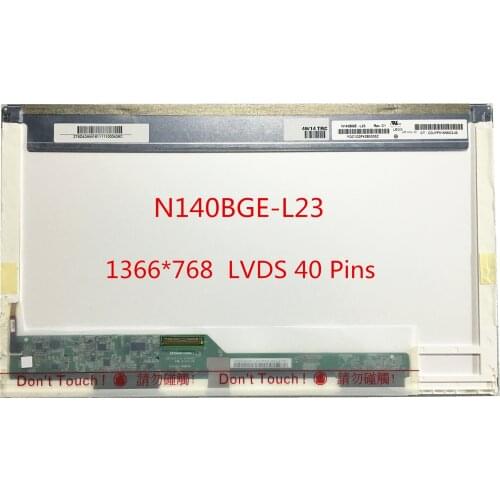 Free shipping N140BGE-L23 N140BGE L23 L22 L21 L11 N140BGE-L12 BT140GW01 LP140WH1 TLA1 LTN140AT02 B140XW01 V.8 V.9 40 Pins