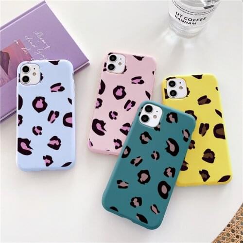 For Samsung Galaxy M31 M11 M30S M51 A21S A21 A11 A01 A31 A41 A71 A51 A10 A10e A50 A70 A30 A40 A6 Plus A7 2018 Leopard Print Case