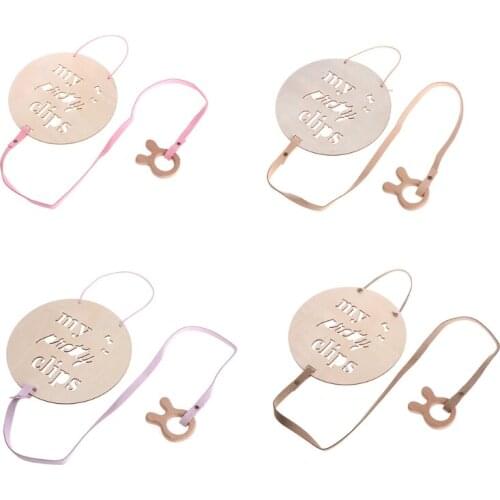 Baby Kids Girls Wood Hair Clip Holder Storage Organizer Wall Hangings Room Decor