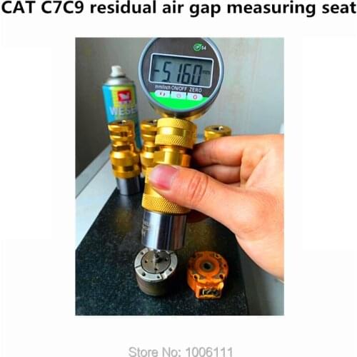 FOR CAT C7C9 Diesel Common Rail Injector Residual Air Gap Measuring Test Tool Seat Adjusting Washer Gaskets