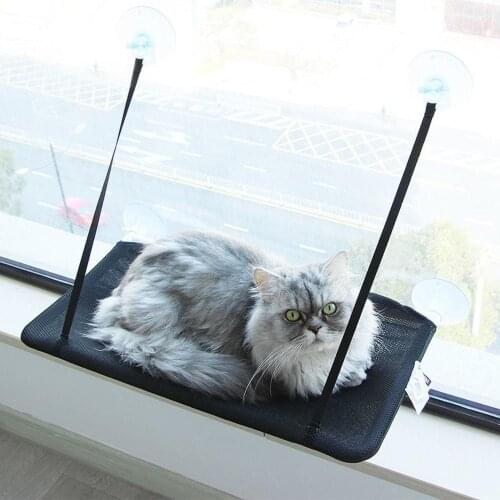 1 Pcs Cat Hammock Sunny Seat Window Mount Cat Bed House Cat Mat Comfortable Cute Pet Hanging Beds Cat Accessories Pet Supplies
