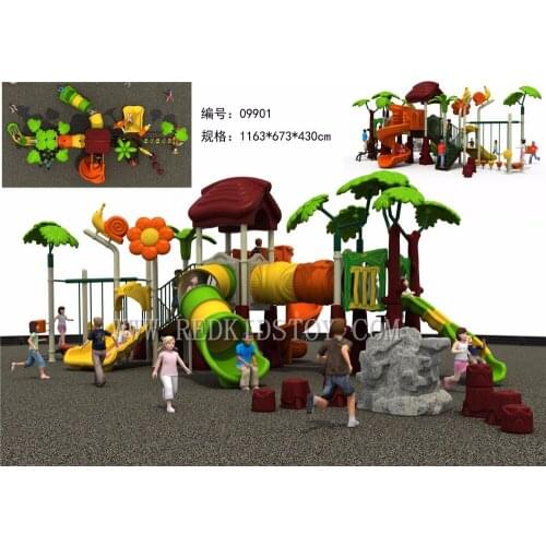 Exported to US Children Amusement Park Equipment EN1176 Certificated Playground for Kids HZ-09901