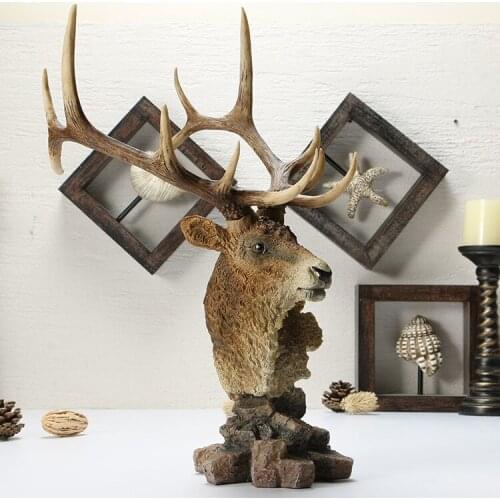 European retro home accessories Decorations deer American study office desktop creative crafts ornaments