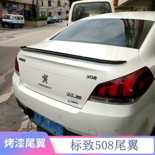 High-quality ABS paint car fixed tail, high quality stable car rear spoiler For Peugeot 508 ( 2011 2012 2013 2014 2015 )