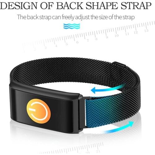 2018 Sleep Monitor Fitness Tracker metal SmartBand Heart Rate Smart Bracelet Blood Pressure Colorful Screen Smart pk mi band 2 3