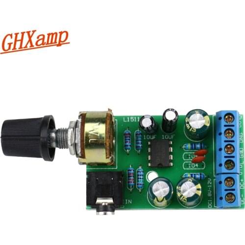 GHXAMP TDA2822M Amplifier Audio Board Two Channel 2.0 Stereo Power Amplifier For Micro-Small Radio AUX DC 2v-12v 1PC