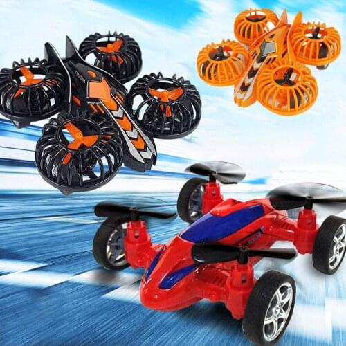 Fly Car Toys Inertia Four-axis Friction Powered Cars Childrens Toy Model Vehicle 4-axis Aircraft For Kids Boys Gifts