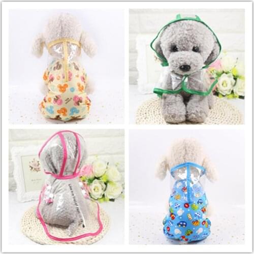 Jumpsuit Jacket Pet Cloak Raincoat Teddy Waterproof Pet Dog Waterproof Transparent Kitten Outdoor Fashion Design