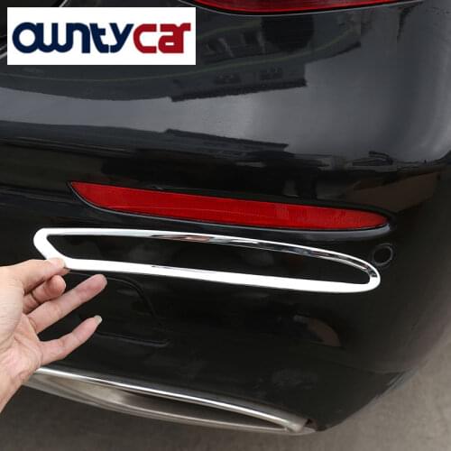 For Mercedes Benz E Class W213 2016-2018 Matte Chrome ABS Inner Dashboard Air Conditioning Vent Outlet Cover Trim Set of 2pcs