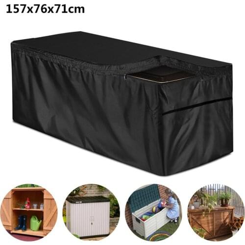 Patio Garden Deck Box Cover Outdoor Rain proof Dustproof Waterproof Protect Storage Box Cover for Outdoor Storage Box
