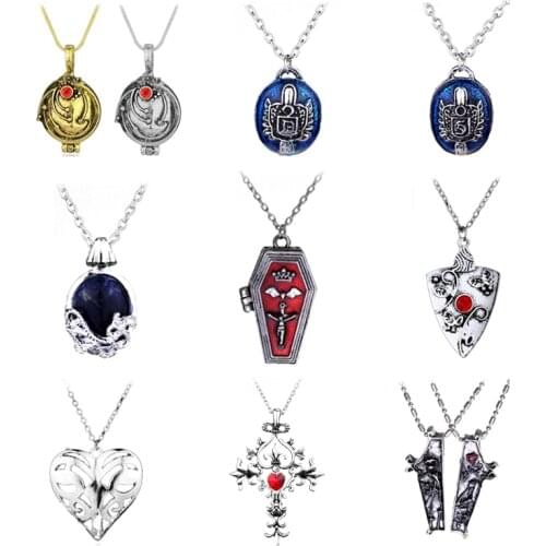 Hot Movie Jewelry The Vampire Diaries Klaus Joseph Morgan Necklace Y Design Jesus Cross Pendant For Men Women Gift Dropshipping