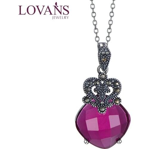 LOVANS Pendant Necklace Jewellery for Women Tai Silver Necklace Jewelry Birthday Anniversary presents for Her for Wife Mum