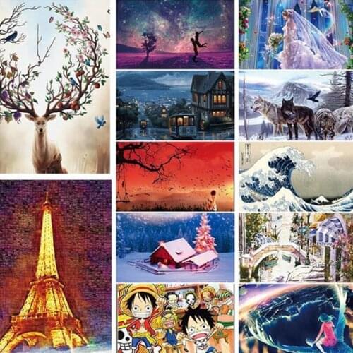 150 Pieces Jigsaw Puzzle Set Various Landscape Patterns Jigsaw Puzzle Educational Toy for Kids Children 's Games Xmas Gift