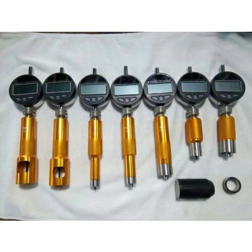 New!Upgrade type common rail injector nozzle valve measuring tool with 7PCS micrometer gauge, common rail injector repair tool