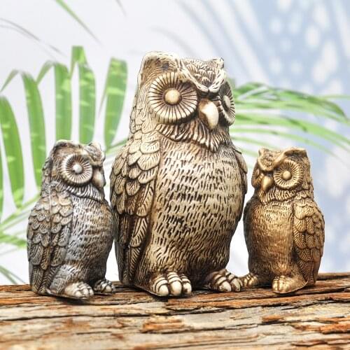 Realistic Birds Owl Scared Animal Scarecrow Decoration Home Lawn Courtyard Decoration Art Sculpture Garden Statue Crafts Toys