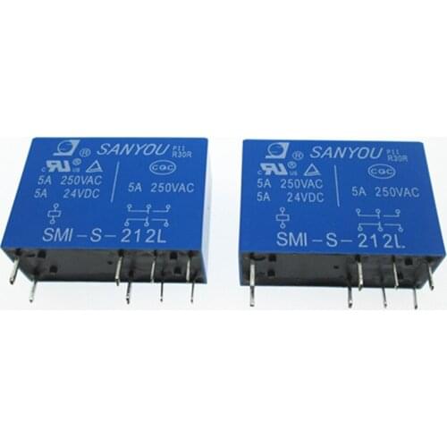HOT NEW 12V relay SMI-S-212L SMIS212L 12V 12VDC DC12V 5A 250VAC 8PIN