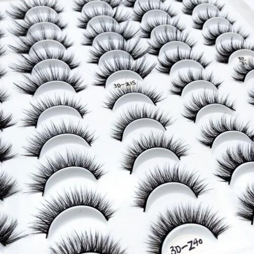 NEW 300pairs 8-25mm fake Eyelashes 100% Mink Eyelashes Mink Lashes Natural Dramatic Volume Eyelashes Extension False Eyelashes