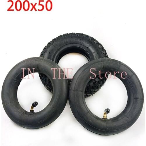 200x50 Tire and Tube Pneumatic Wheel Off-Road Tires for Electric Scooter,Electric Gas Scooter,Mountain Scooter and Wheelchai