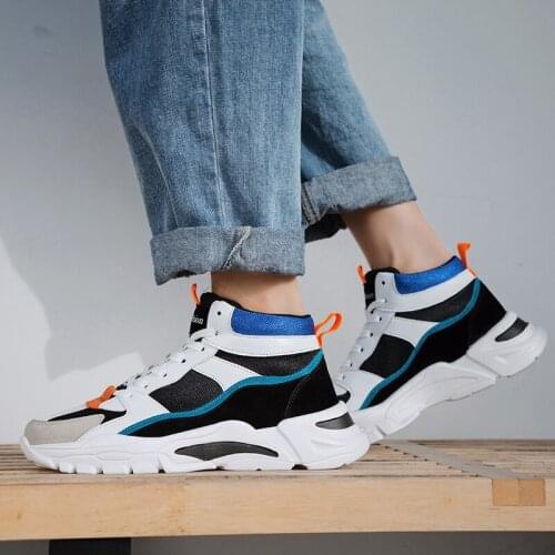 Sooneeya New Men Runing Shoes Lace-Up Men Shoes Fashion Male Chunky Sneakers Casual Platform High Top Trainers Zapatos Hombre