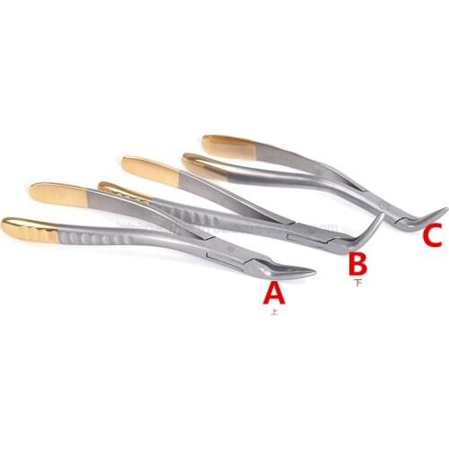 Dental Root Fragment Minimally Invasive Tooth Extraction Forcep Tooth Pliers Dental Instrument Curved Maxillary Mandibular Teeth