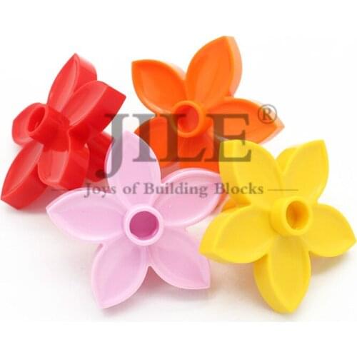 Moc Big Size Building Blocks Brick Plant Flower with 1 Top Stud Large Particles Bulk DIY Creative Compatible Assembles Toys