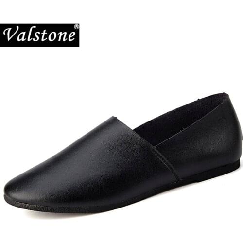 Valstone Soft Men Leather Moccasins Spring summer PU boat shoes ultra light Loafers slip-on drive flats low-top shoes 12 colors