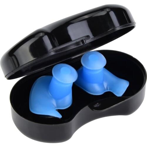 SOONHUA 1 Pair Professional Anti-Noise Earplugs Silicone Waterproof Earplugs Support Different Size Ears For Swimming Diving