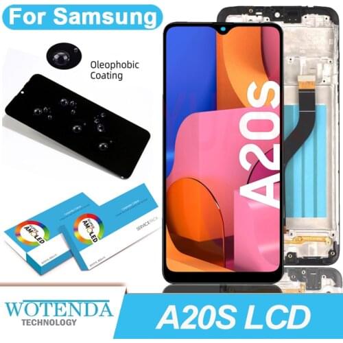 100% Original 6.5'' Display for Samsung Galaxy A20S SM-A207F SM-A207G Full LCD Touch Screen Assembly Repair Parts