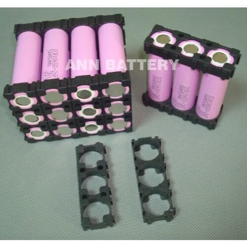 100pcs 18650 battery holder 3P cylindrical batteryies plastic case 18650 lithium ion battery holder bracket