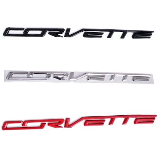 1x 3D Alloy Car Body Fender Tailgate Emblem Badge Sticker for Chevrolet Corvette