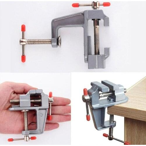 3.5 Inch Aluminum Small Jewelers Hobby Clamp On Table Bench Vise Mini Tool Vice Jewelers Hobby Clamp On Table Bench Vise Mini To