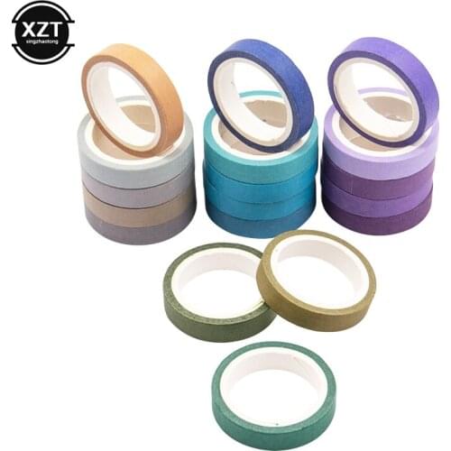 40PCS/Set Color Paper Tapes Handmade DIY Decorative Adhesive Diary Washi Tape Colorful Rainbow Tapes Scrapbooking Gift School