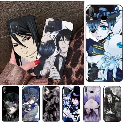CUTEWANAN Anime Black Butler Ciel Phantomh Phone Case For Samsung Galaxy A01 A11 A31 A81 A10 A20 A30 A40 A50 A70 A80 A71 A91 A51