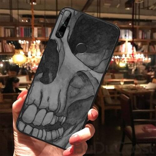 Gothic Fashion Skull DIY Phone Case Cover Shell For Huawei Y5 Y6 Y7 Y9 Prime Pro II 2019 2018 Honor 8 8X 9 Lite View9