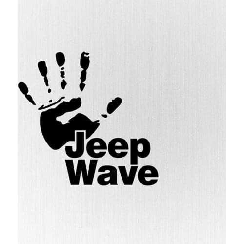 Fuzhen Boutique Decals Exterior Accessories Funny Wave Hand Car Sticker Personality Waterproof Decal for J E E P Decoration PVC