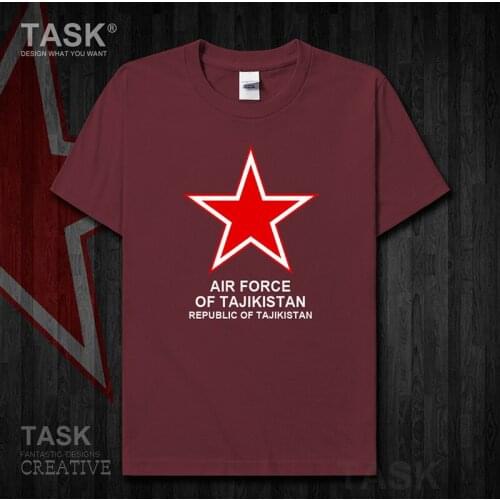 Air Force Tajikistan TJ mens t shirt new Tops t-shirt Short sleeve clothes sports cotton fans fitness Army Tactical Military 01