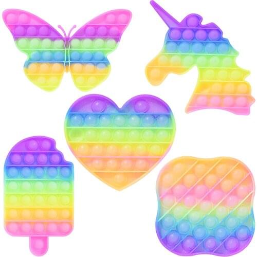 Stress relief toy butterfly-shaped push bubble anti-stress sensory relief autism gift for adults and children