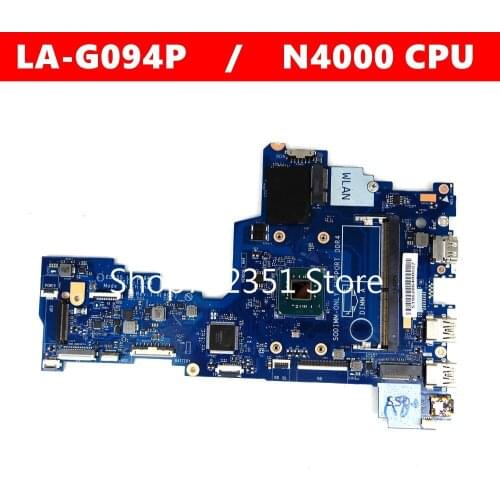 LA-G094P N4000 CPU Mainboard For Dell INSPIRON 14 3000 3482 3782 Laptop Motherboard 100%Tested Working Well