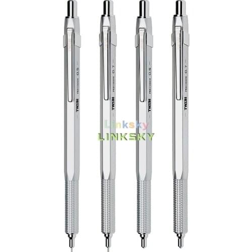 TWSBI Mechanical Pencil - Precision,Solid Metal Construction on All Inner Tubing and Outer Body, Super long eraser,0.5mm/0.7mm